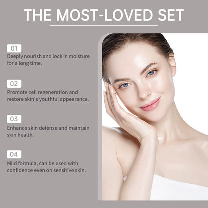 1Set Cleansing Acne Face Care Set Moisturize Facial Hydrating Fade Acne Scars Blemish Shrink Pores Brighten Face Care Set