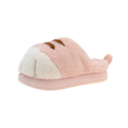 Multi-colors qualited tiger paw slippers home woman winters cotton shoes chunky Wide Feet Suit 3D Cat Claw Slippers